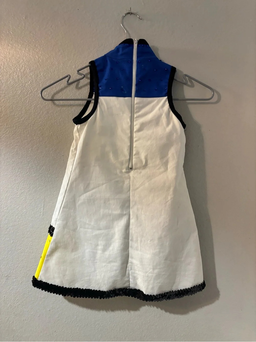 Weissman “Brick House” Colorblock Dance Costume Dress - Blue, Red, Yellow, White